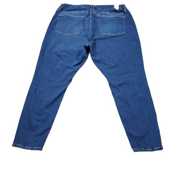 Good American Always Fits Good Legs Ankle Skinny Jeans Distressed Size 28-32 - Picture 2 of 11